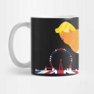 Funny Baby Trump Balloon Over London Anti Trump Gifts Mug